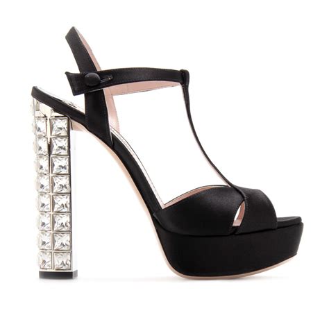 miu miu black platform heels|miumiu shoes online.